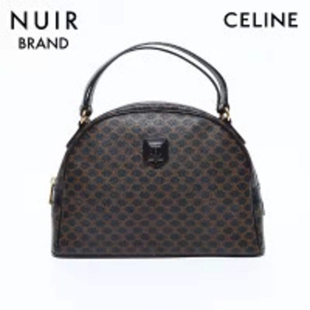 Celine Macadam Canvas Handbag Black